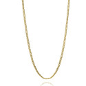 Collar de hombre de acero Ip dorado cadena