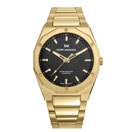 RELOJ MARK MADDOX ACERO IP DORADO