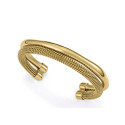 PULSERA ACERO IP DORADO RIGIDA SRA