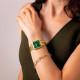 RELOJ DE MUJER 2GETHER VERDE CON CORREA DE ACERO 