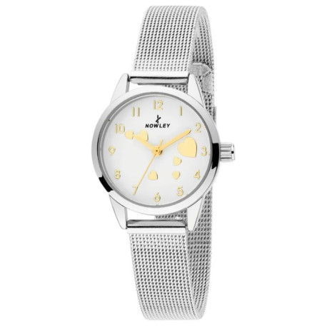 RELOJ NOWLEY SEÑORA ACERO