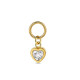 CHARM DE ACERO INOXIDABLE CHATON CORAZON 