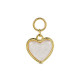 CHARM DE ACERO INOXIDABLE CORAZON CIRCONITA 