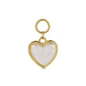 CHARM DE ACERO INOXIDABLE CORAZON CIRCONITA 