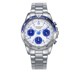 RELOJ VICEROY CADETE ACERO Y PULSERA DE PIEL