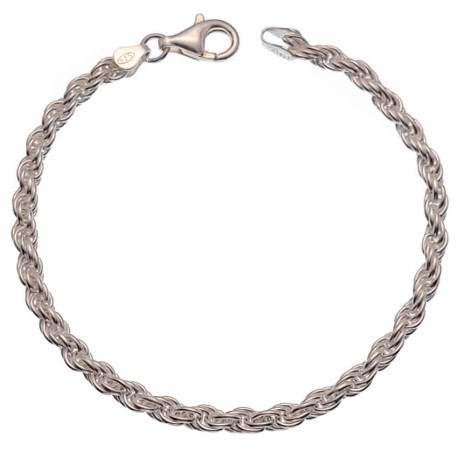 PULSERA DE PLATA CORDON 18 CM 