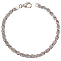 PULSERA DE PLATA CORDON 18 CM 