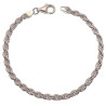PULSERA DE PLATA CORDON 18 CM 