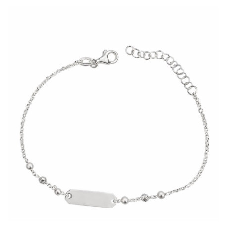 PULSERA DE PLATA 1º POSTURA PERLA BLANCA