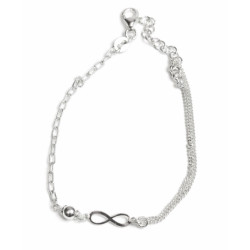 PULSERA DE PLATA INFINITO 