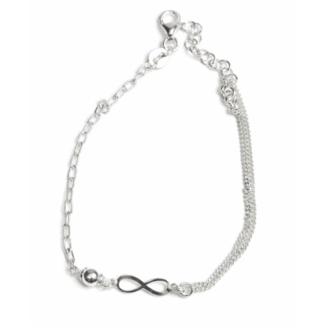 PULSERA DE PLATA INFINITO 
