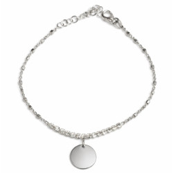 PULSERA DE PLATA RIVIERE CHAPA