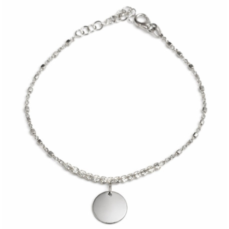 PULSERA DE PLATA RIVIERE CHAPA