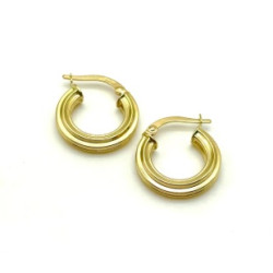 AROS DE PLATA CHAPADA CLIC 10MM