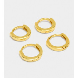 AROS DE PLATA CHAPADA CLIC 8MM