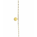 PULSERA DE PLATA CHAPADA CON DISCO