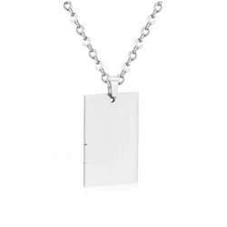 collar de acero liso para grabar