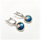 PENDIENTES DE PLATA RODIADA PIEDRAS Y ESMALTES