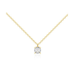 Gargantilla de plata chapada chaton 