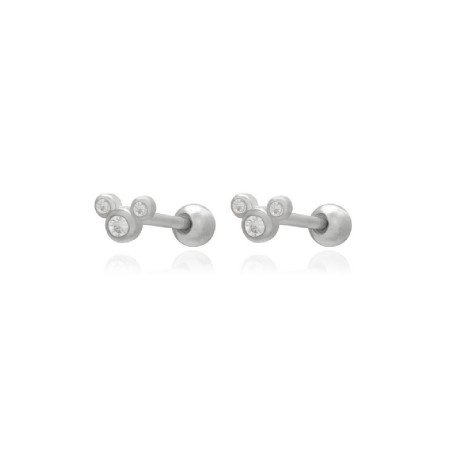 pendiente de plata mickey