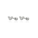pendiente de plata mickey