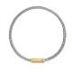 COLLAR ACERO E IP DORADO PLACA SR FASHION