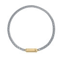 COLLAR ACERO E IP DORADO PLACA SR FASHION