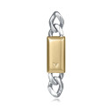 PENDIENTE ACERO E IP DORADO PLACA SR FASHION