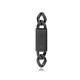 PENDIENTE ACERO IP NEGRO PLACA SR FASHION