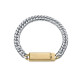 PULSERA ACERO IP DORADO PLACA SR FASHION