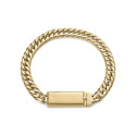PULSERA  ACERO IP DORADO PLACA SR FASHION