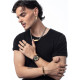 RELOJ VICEROY ACERO IP NEGRO CORREA