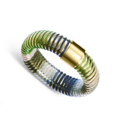 ANILLO ACERO IP DORADO TUBOGAS CORD SRA FASHION