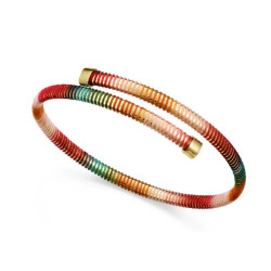 PULSERA ACERO IP DORADO TUBOGAS CORDON SRA 