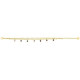 PULSERA DE ACERO DOBLE CON COLGANTES
