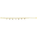 PULSERA DE ACERO DOBLE CON COLGANTES