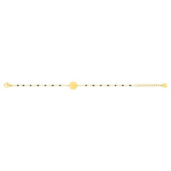 PULSERA DE ACERO CON DISCO LISO 