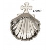 CONCHA METAL PLATEADO CRUZ